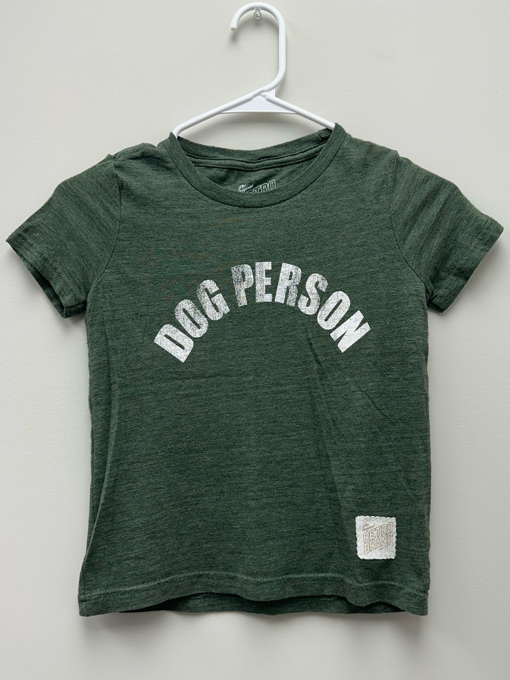 Original Retro Brand Green 'Dog Person' Short Sleeve Tee